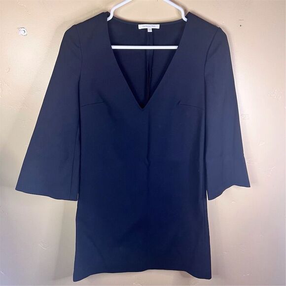 Patrizia Pepe Women's Classic Black Bell Sleeve Mini Dress Size 38 US‎ 8 Capsule - Picture 1 of 7